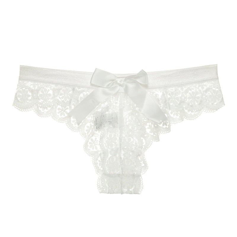 Women's Solid Laced Thong