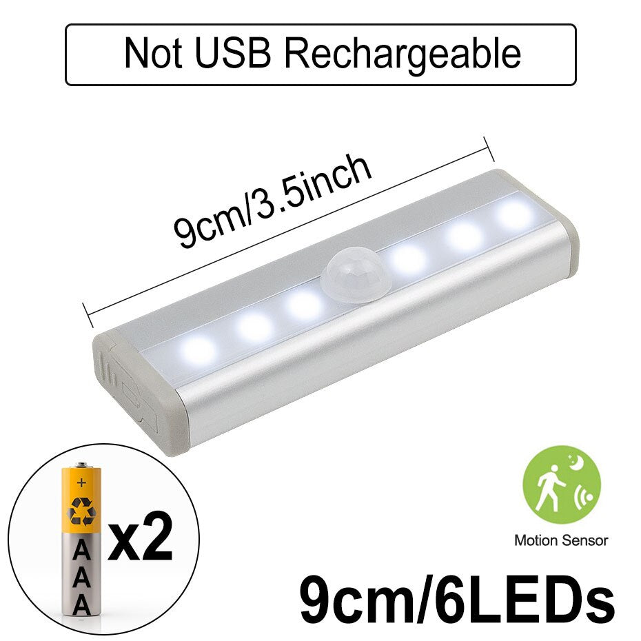 6/10 LEDs PIR LED Motion Sensor Light