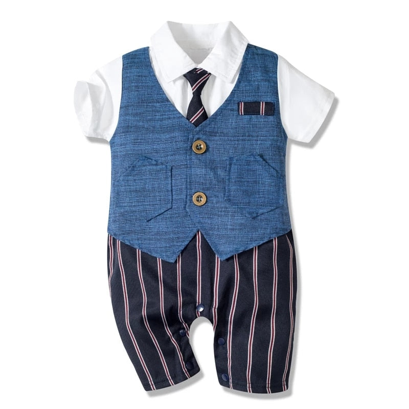 Gentleman Romper for Baby Boy