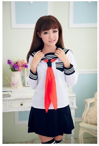 Women's Japanese Style School Uniform 3 pcs Set