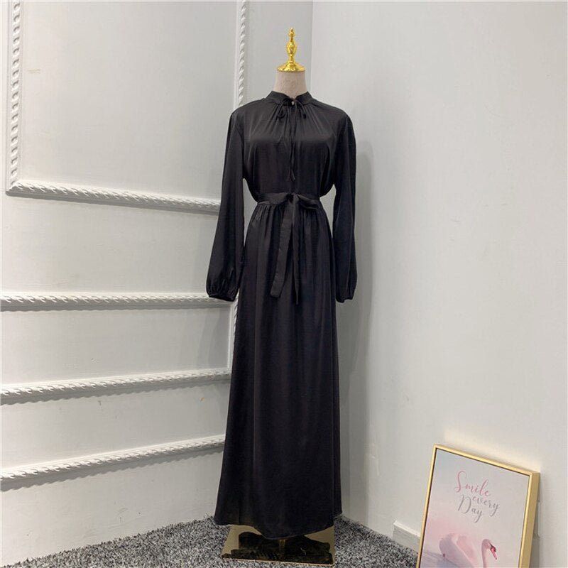 Women's Muslim Satin Abaya