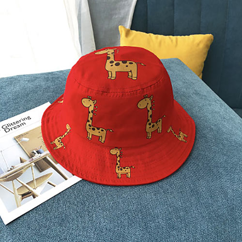 Cartoon Giraffe Printed Sun Hat for Kids