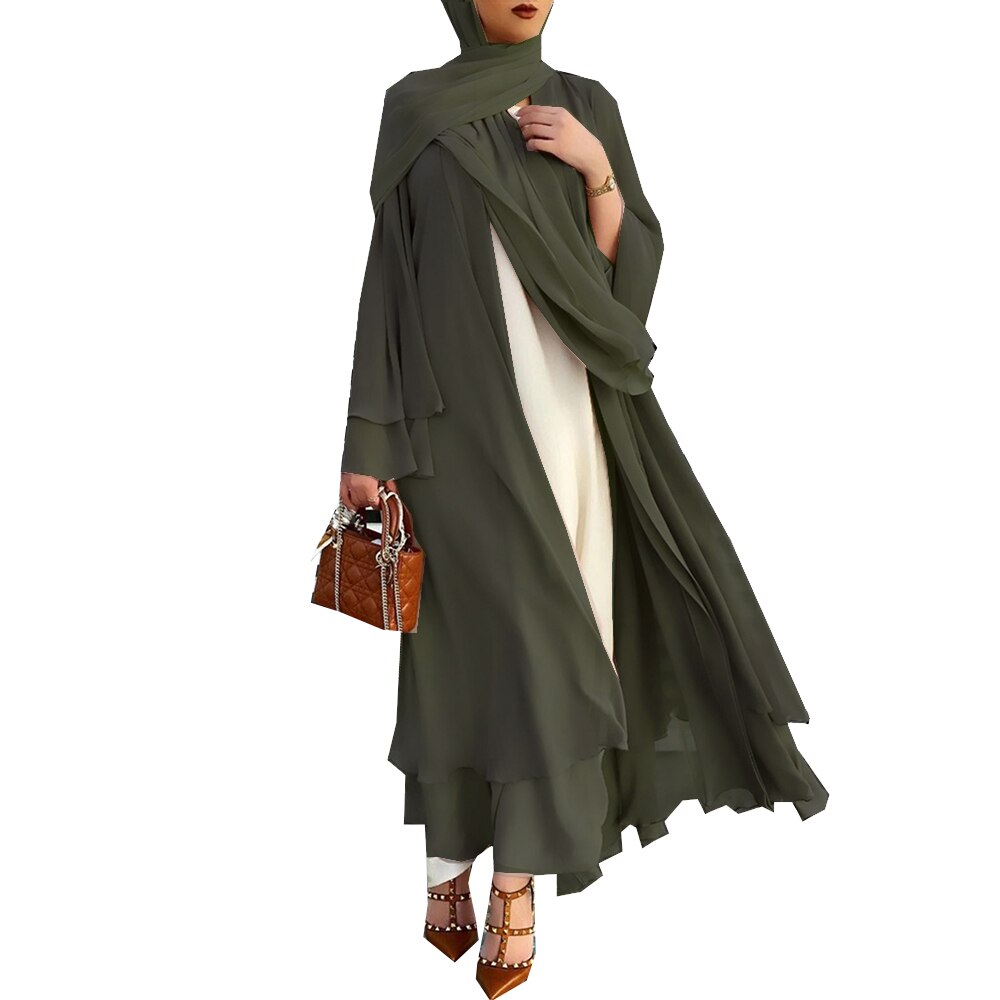 Women's Muslim Chiffon Abaya