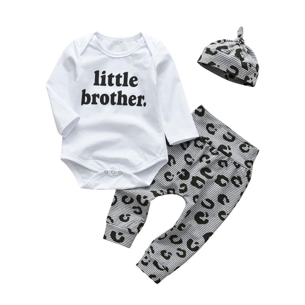 Baby's Printed Sweatshir, Pants and Beanie 3 Pcs Set