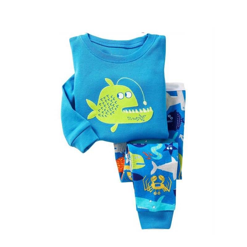 Kid's Colorful Printed Cotton Pajamas