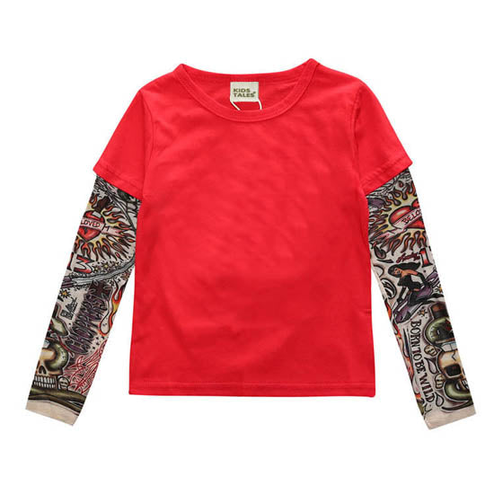 Boy's Tattoo Sleeve Top