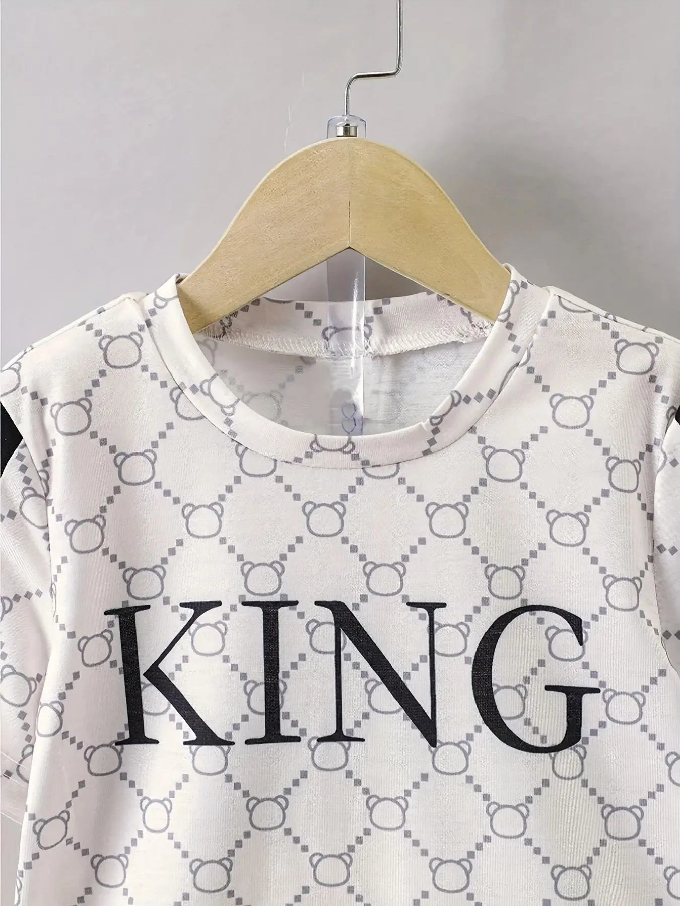 2025 Summer new children's suit Summer top and shorts 2-piece sportwear Cool boy pullover T-shirt Comfortable soft breathable li