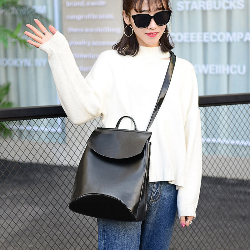 Women's 20l Leather Backpack