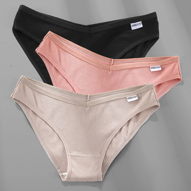 Women's Breathable Cotton Panties 4 Pcs Set