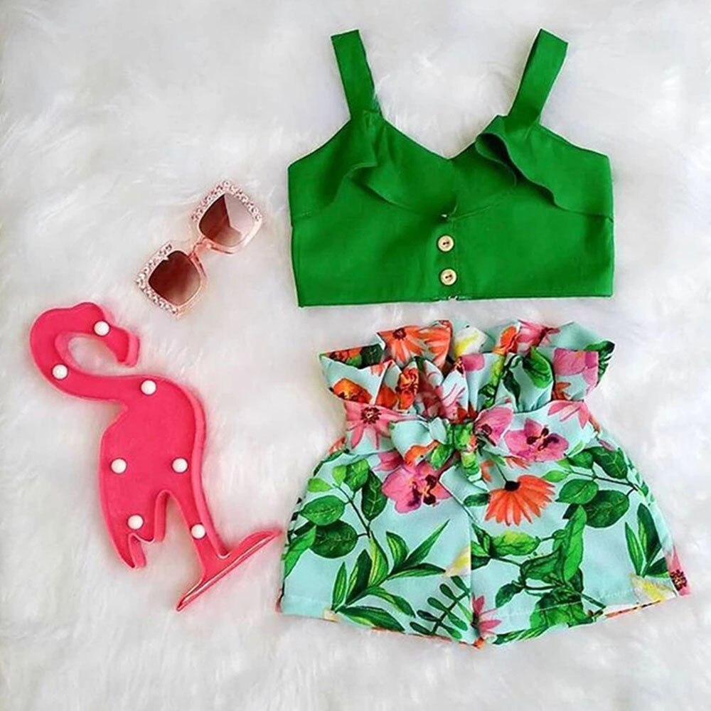 Girls Summer Clothing Set 2 Pcs