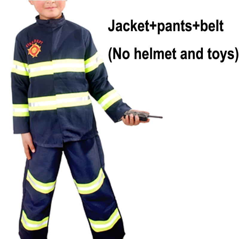 Kid's Firefighter Party Cosplay Costume