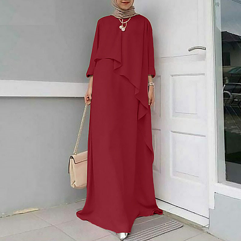 Women's Muslim Ruffled Dress