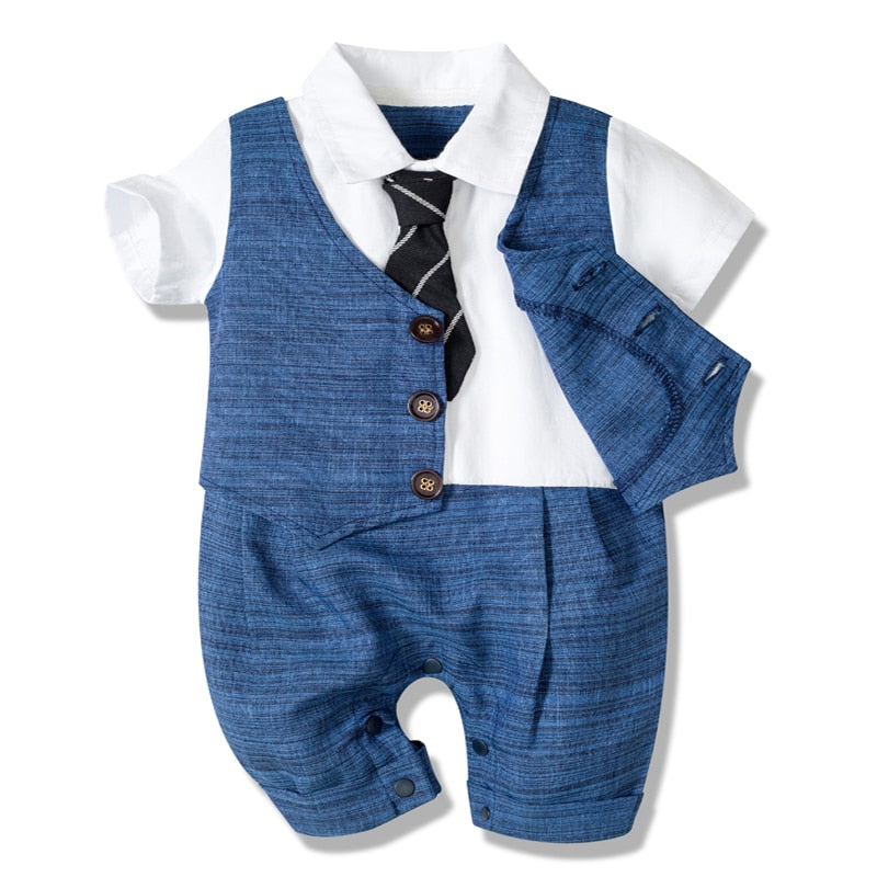 Gentleman Romper for Baby Boy