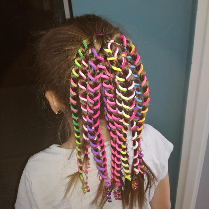 Girl's Rainbow Elastic Hairband