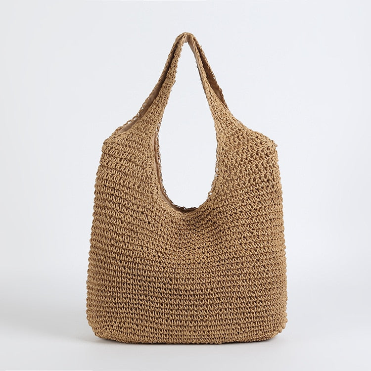 Women's Straw Shoulder Bag