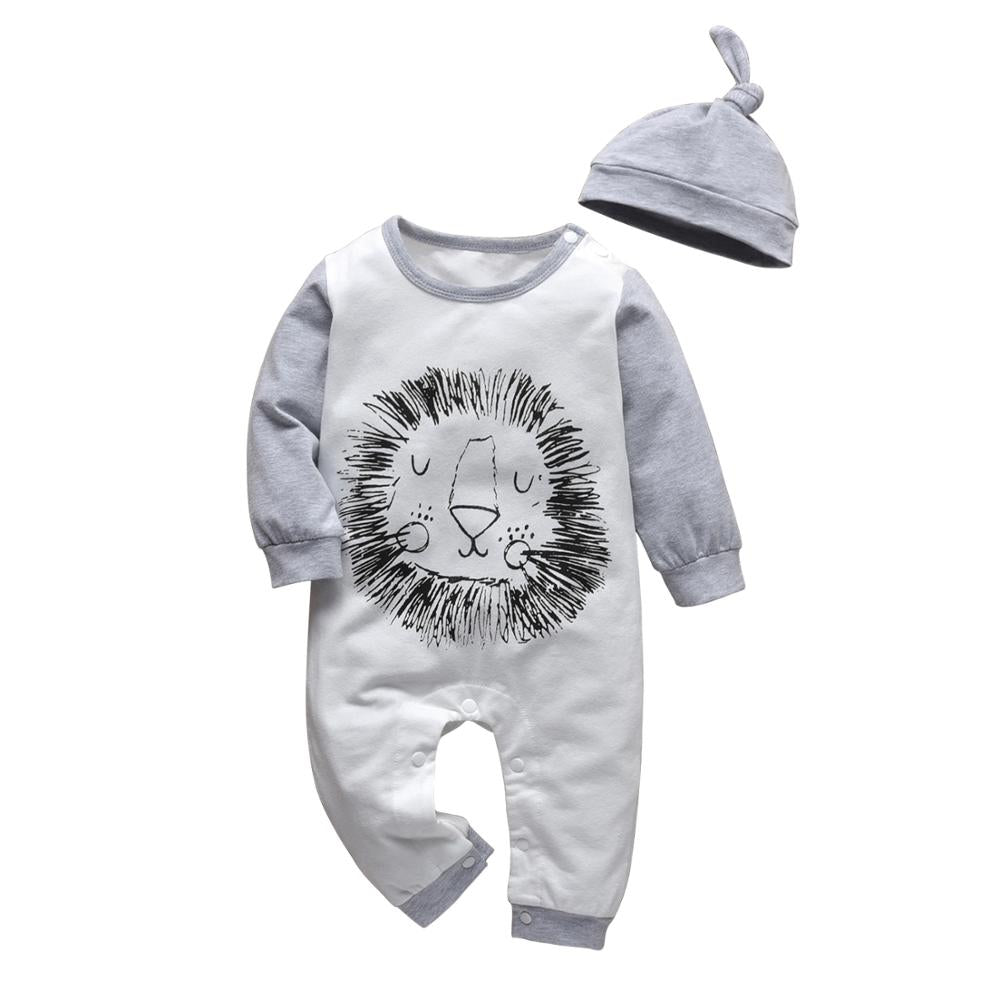Baby's Creative Romper with Beanie