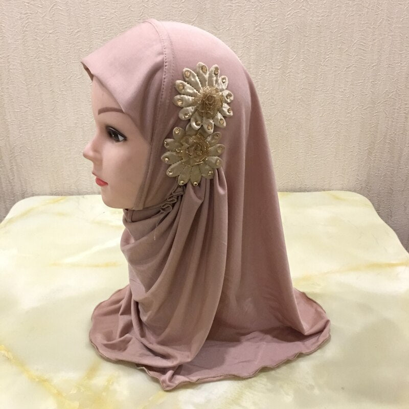Girl's Cute Floral Hijab