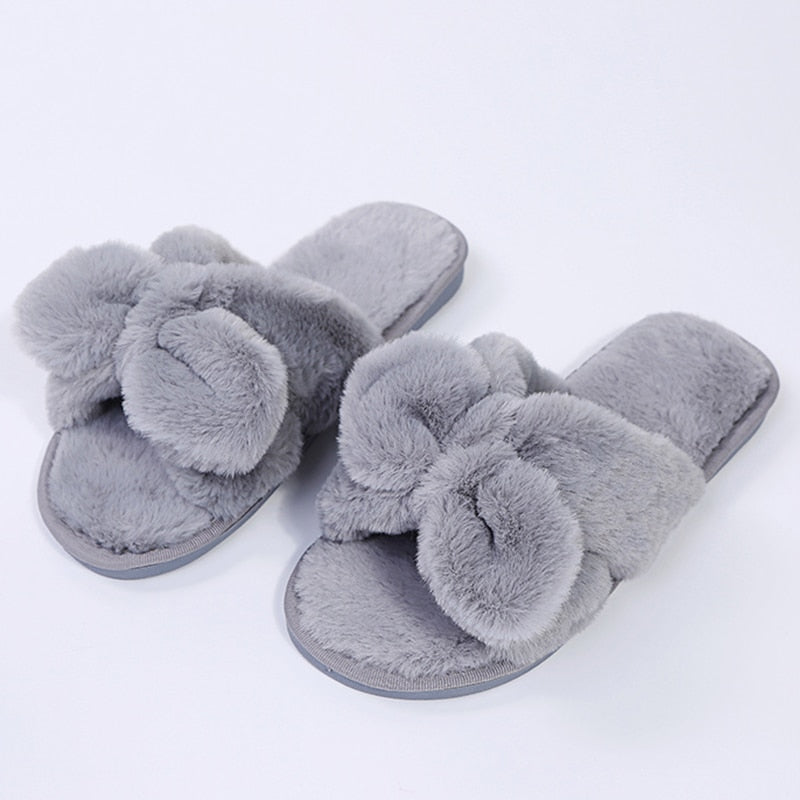 Women's Fashion Winter Plush Home Slippers