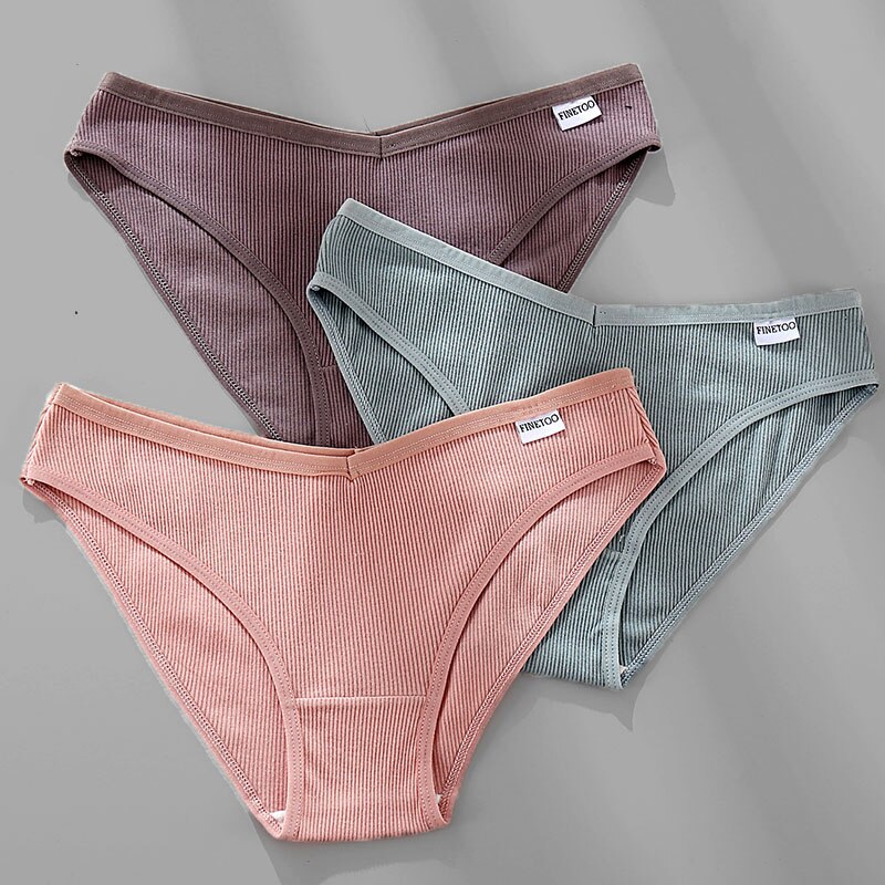 Women's Breathable Cotton Panties 4 Pcs Set
