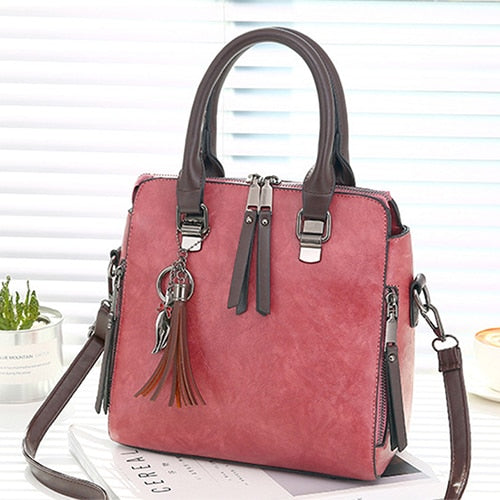 Women's Vintage PU Leather Handbag