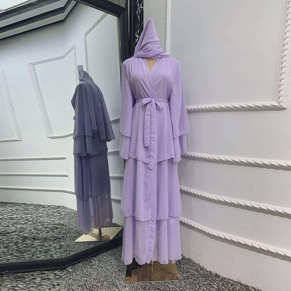 Women's Muslim Chiffon Abaya
