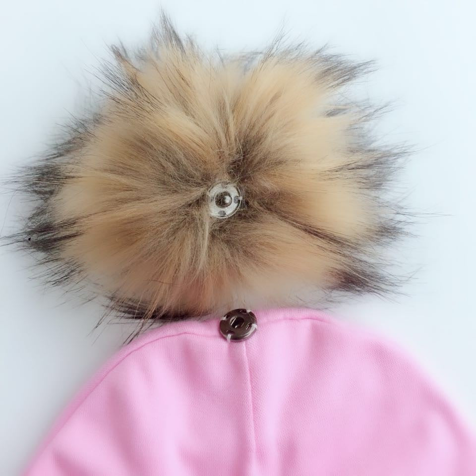 Baby's Cotton Hat with Pompom