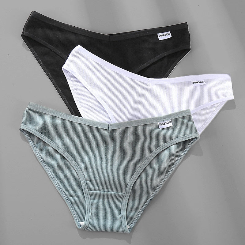 Women's Breathable Cotton Panties 4 Pcs Set