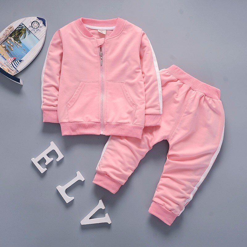 Children's Striped Cotton Tracksuit