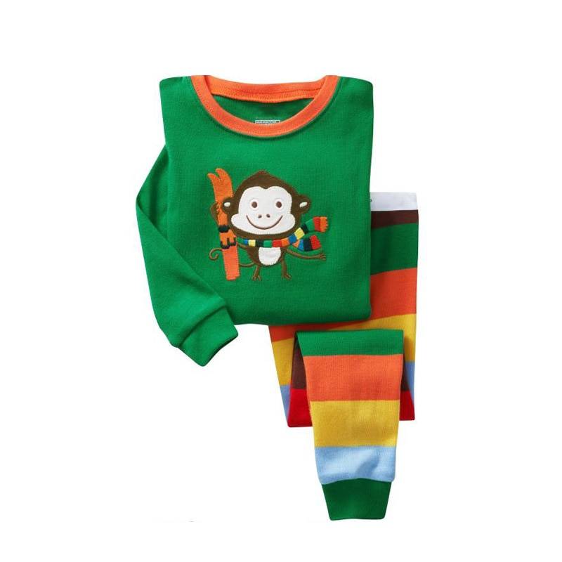 Kid's Colorful Printed Cotton Pajamas