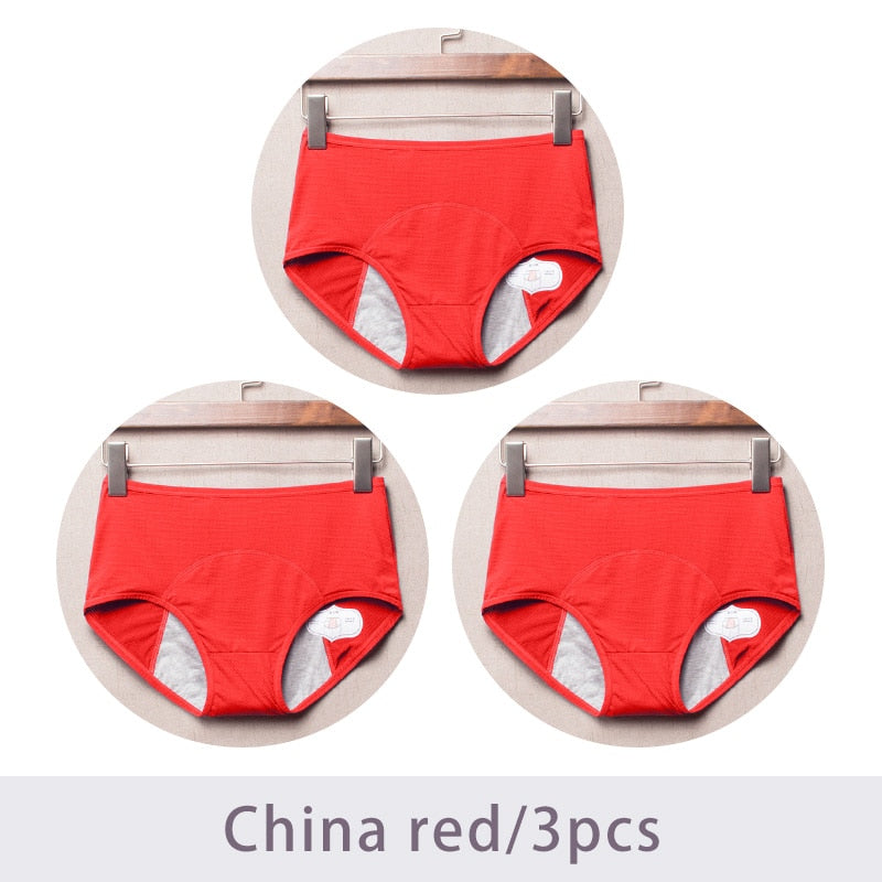 Women's Leak-Proof Menstrual Panties 3 pcs Set