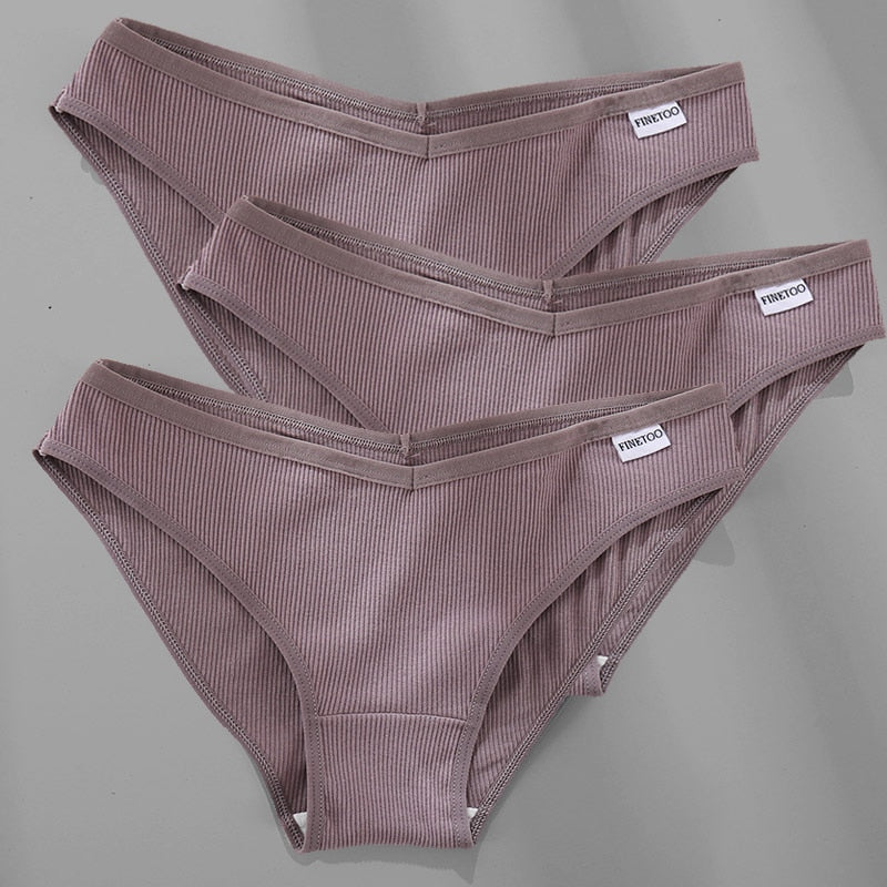 Women's Breathable Cotton Panties 4 Pcs Set