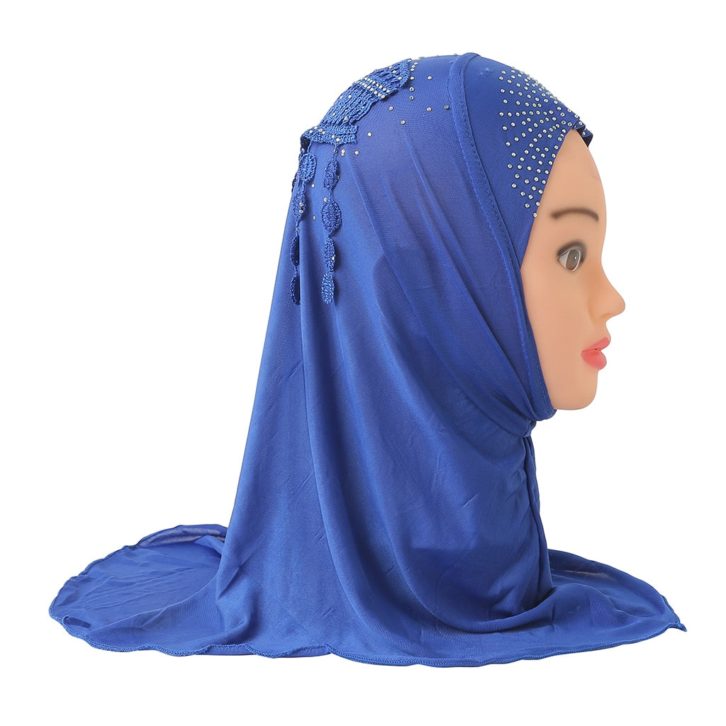 Girl's Crystal Lace Hijab