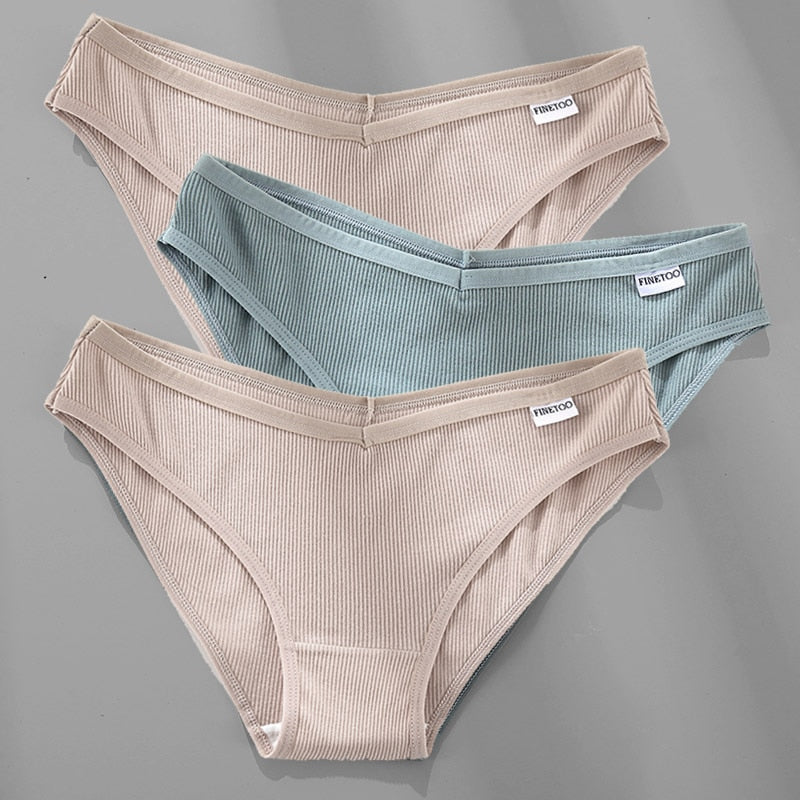 Women's Breathable Cotton Panties 4 Pcs Set