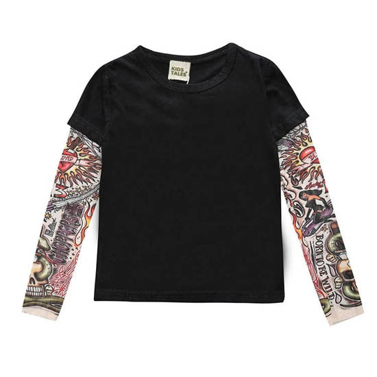 Boy's Tattoo Sleeve Top