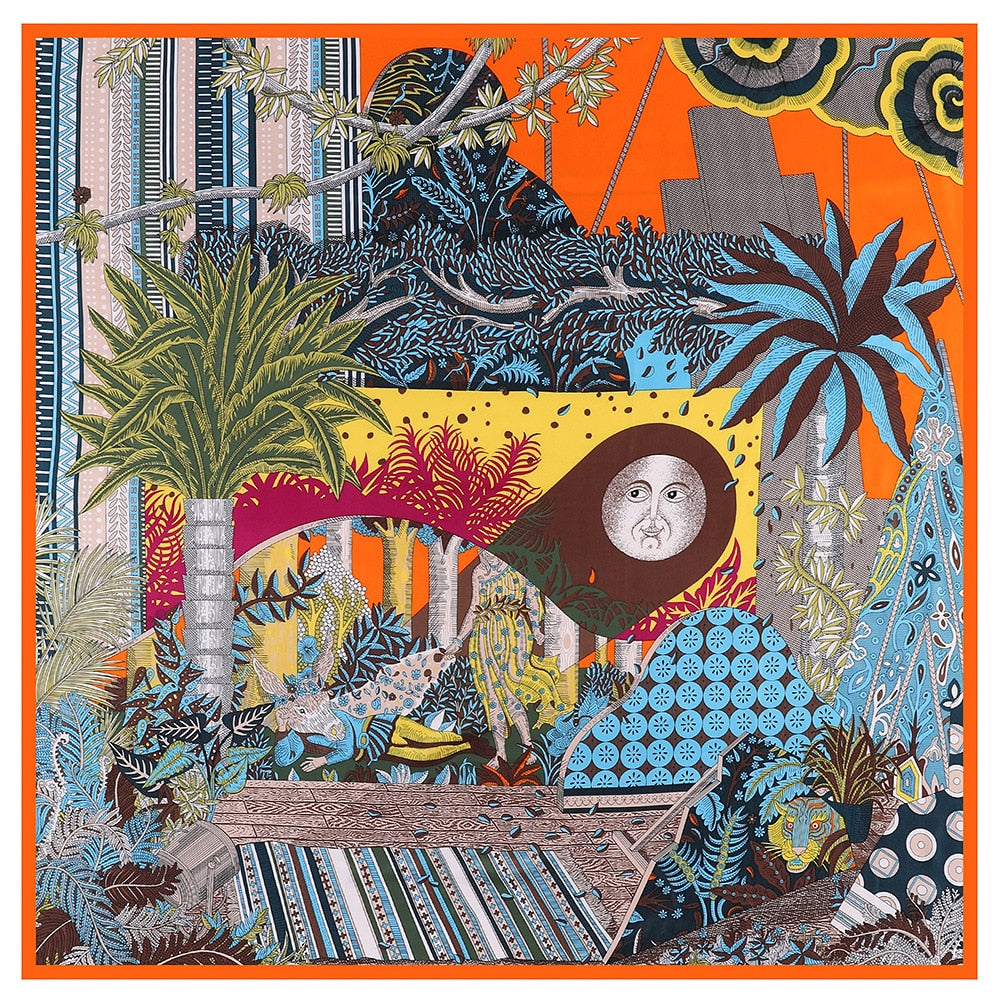 Women's Pure Silk Head Scarf