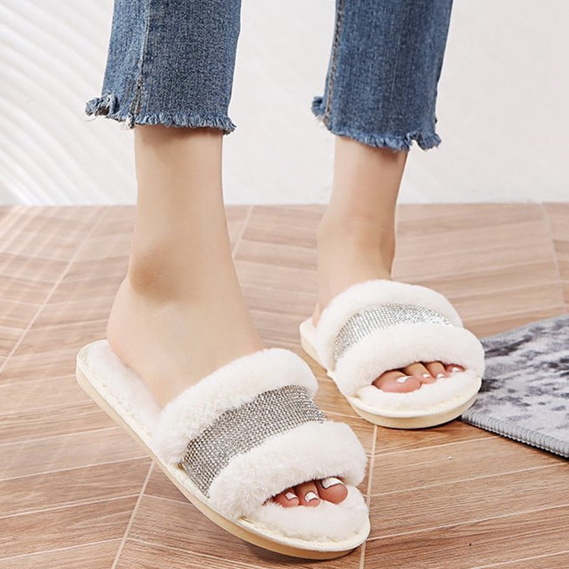 Women's Fashion Winter Plush Home Slippers