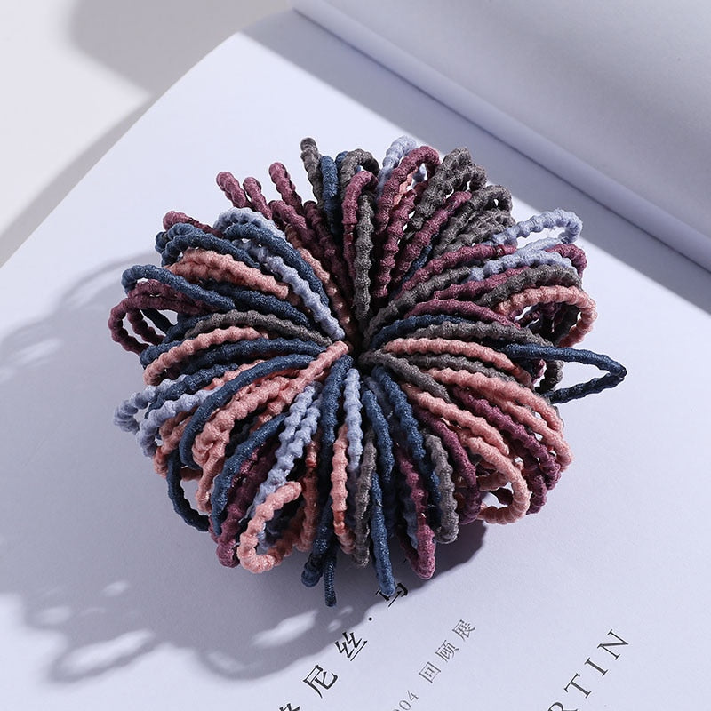 Elastic Nylon Hairbands 100 pcs Set