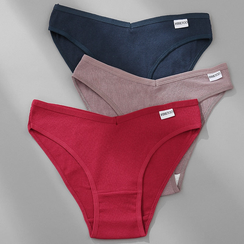 Women's Breathable Cotton Panties 4 Pcs Set