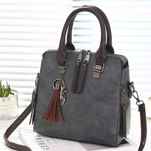 Women's Vintage PU Leather Handbag
