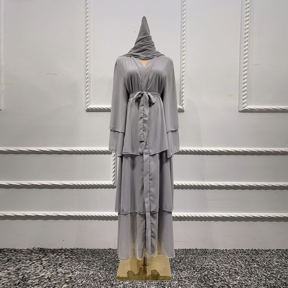 Women's Muslim Chiffon Abaya