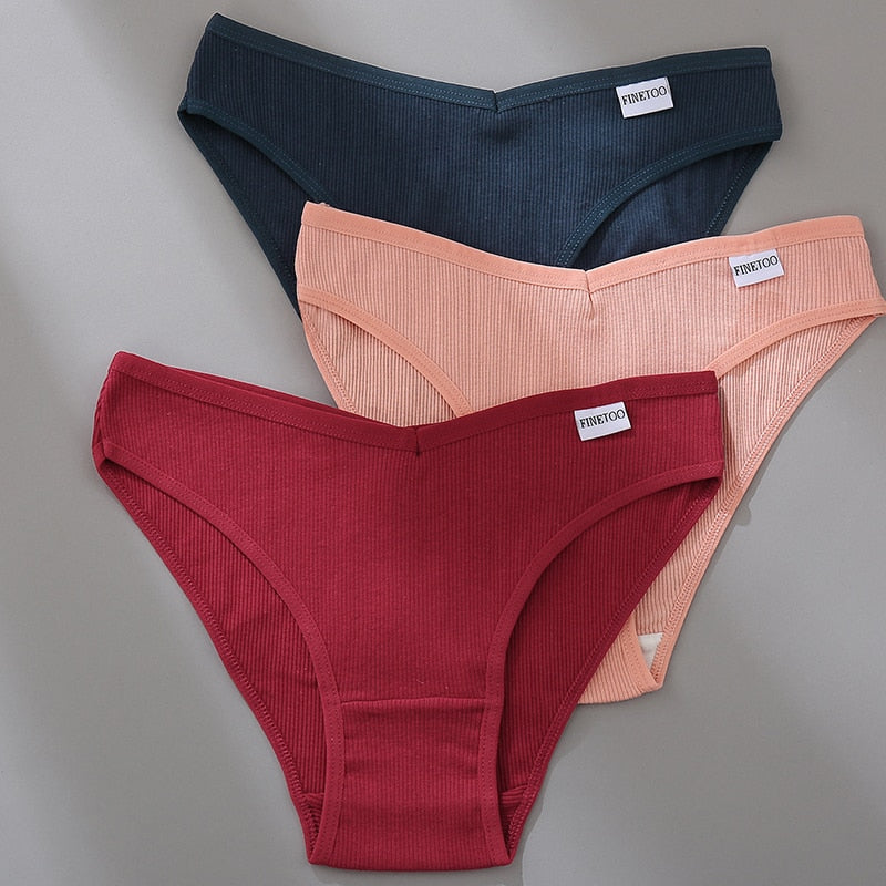 Women's Breathable Cotton Panties 4 Pcs Set