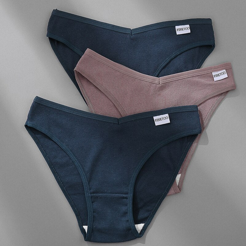 Women's Breathable Cotton Panties 4 Pcs Set