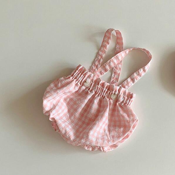 Solid Color Baby's Romper