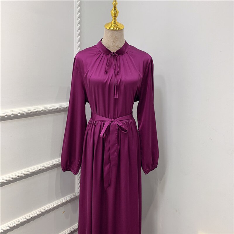 Women's Muslim Satin Abaya
