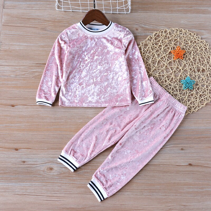 Girls' Cute Printed Cotton Clothes Set