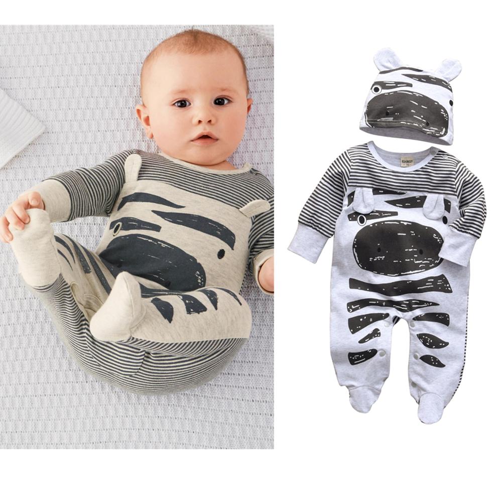 Baby's Creative Romper with Beanie