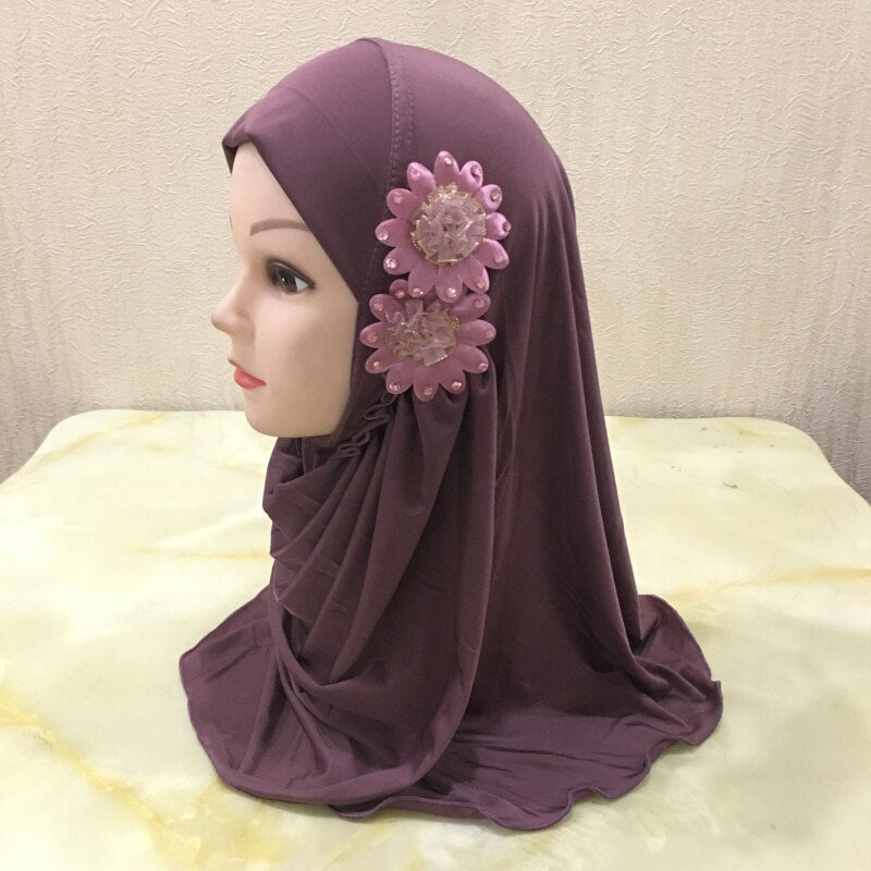 Girl's Cute Floral Hijab