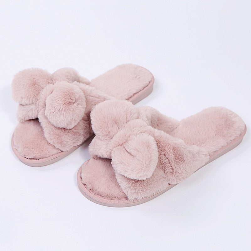 Women's Fashion Winter Plush Home Slippers