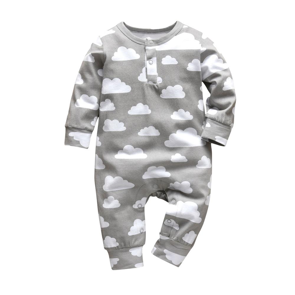 Mom+Dad=Me Baby's Gray Cotton Romper