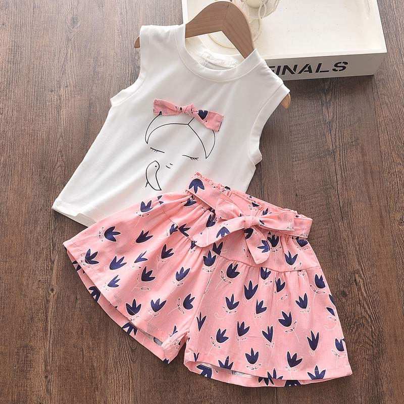 Girls Summer Clothing Set 2 Pcs
